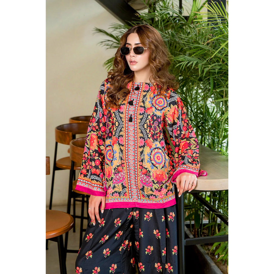 Digital Printed Silk 2-Piece Set
